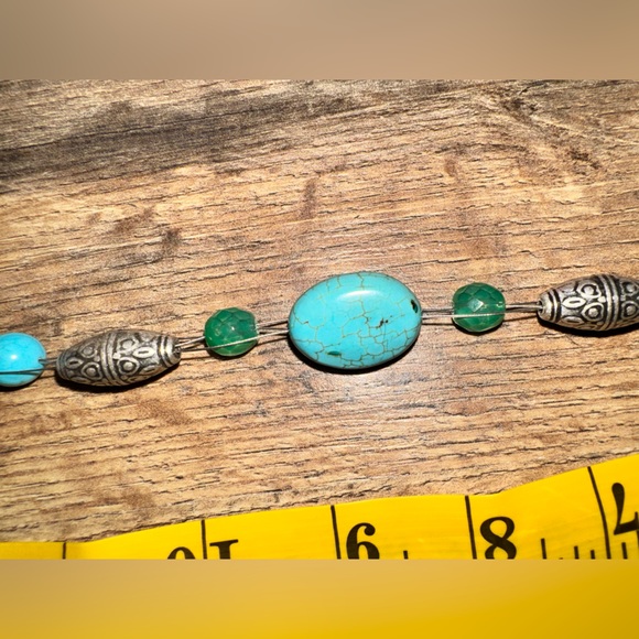 Beautiful Lia Sophia Blue Beaded Necklace - Picture 6 of 8